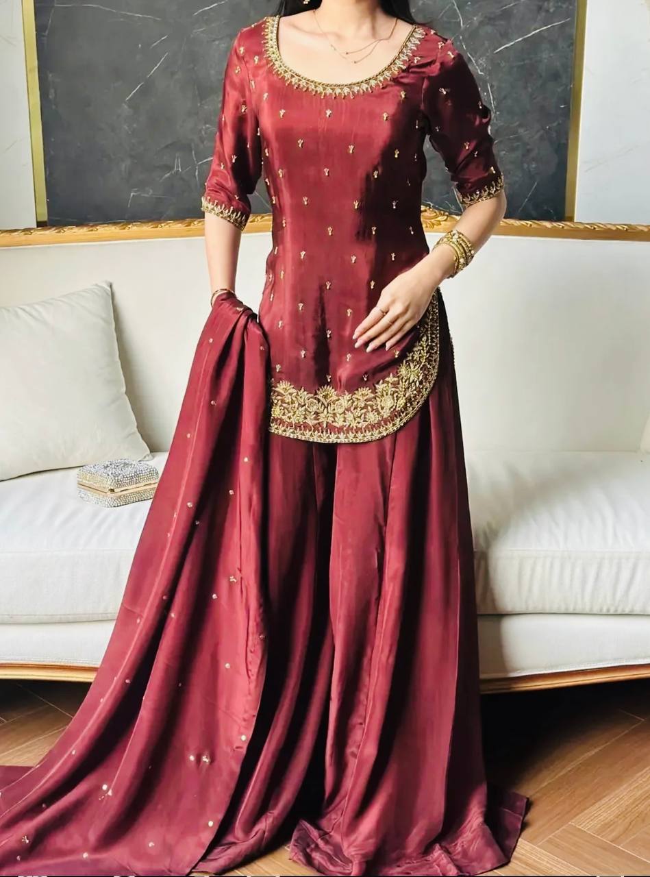 Bespoke Deep Crimson Heirloom Co-ord